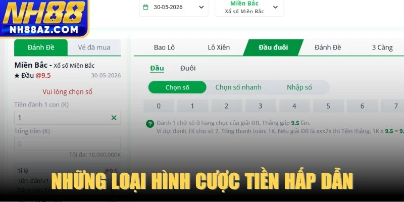 Những loại hình cược tiền hấp dẫn 